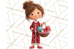 Christmas Pajamas Clipart PNG, Holiday PJ Illustration Product Image 3