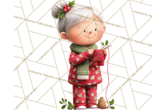 Christmas Pajamas Clipart PNG, Holiday PJ Illustration Product Image 4