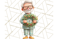 Christmas Pajamas Clipart PNG, Holiday PJ Illustration Product Image 5