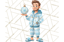 Christmas Pajamas Clipart PNG, Holiday PJ Illustration Product Image 2
