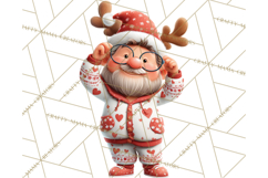 Christmas Pajamas Clipart PNG, Holiday PJ Illustration Product Image 3