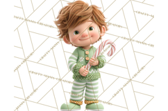 Christmas Pajamas Clipart PNG, Holiday PJ Illustration Product Image 5