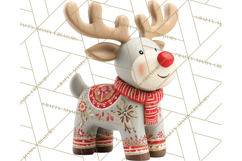 Cozy Farmhouse Christmas Clipart PNG, Wreaths & Candles Product Image 3