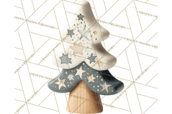 Cozy Farmhouse Christmas Clipart PNG, Wreaths & Candles Product Image 2