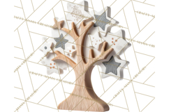 Cozy Farmhouse Christmas Clipart PNG, Wreaths & Candles Product Image 3