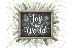 Cozy Farmhouse Christmas Clipart PNG, Wreaths & Candles Product Image 2