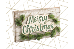 Cozy Farmhouse Christmas Clipart PNG, Wreaths & Candles Product Image 5