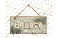 Cozy Farmhouse Christmas Clipart PNG, Wreaths & Candles Product Image 3