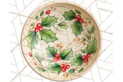 Cozy Farmhouse Christmas Clipart PNG, Wreaths & Candles Product Image 3