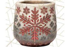 Cozy Farmhouse Christmas Clipart PNG, Wreaths & Candles Product Image 4