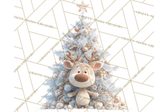 Christmas Tree Clipart PNG Cute Characters for Holiday Craft Product Image 4