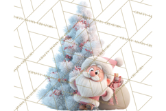 Christmas Tree Clipart PNG Cute Characters for Holiday Craft Product Image 4