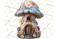 Cottagecore Birdhouse Clipart PNG, Whimsical Fairy Houses Product Image 5