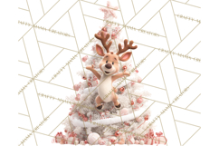 Christmas Tree Clipart PNG Cute Characters for Holiday Craft Product Image 3