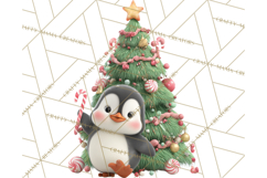 Christmas Tree Clipart PNG Cute Characters for Holiday Craft Product Image 5