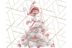 Christmas Tree Clipart PNG Cute Characters for Holiday Craft Product Image 2