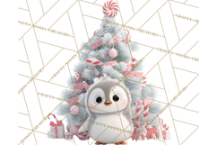 Christmas Tree Clipart PNG Cute Characters for Holiday Craft Product Image 4