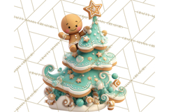 Christmas Tree Clipart PNG Cute Characters for Holiday Craft Product Image 2