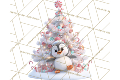 Christmas Tree Clipart PNG Cute Characters for Holiday Craft Product Image 3