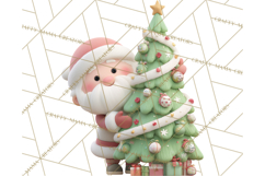 Christmas Tree Clipart PNG Cute Characters for Holiday Craft Product Image 4