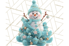 Christmas Tree Clipart PNG Cute Characters for Holiday Craft Product Image 3