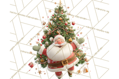 Christmas Tree Clipart PNG Cute Characters for Holiday Craft Product Image 5