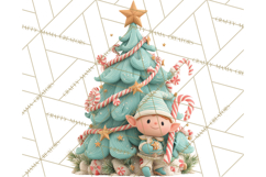 Christmas Tree Clipart PNG Cute Characters for Holiday Craft Product Image 5