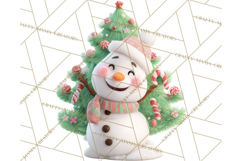 Christmas Tree Clipart PNG Cute Characters for Holiday Craft Product Image 2