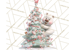 Christmas Tree Clipart PNG Cute Characters for Holiday Craft Product Image 3