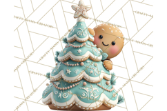 Christmas Tree Clipart PNG Cute Characters for Holiday Craft Product Image 4