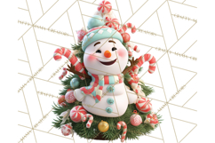 Christmas Tree Clipart PNG Cute Characters for Holiday Craft Product Image 2