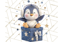 Christmas Characters in Gift Boxes PNG Clipart Product Image 3