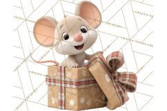 Christmas Characters in Gift Boxes PNG Clipart Product Image 4