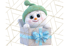 Christmas Characters in Gift Boxes PNG Clipart Product Image 5