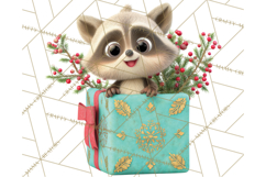 Christmas Characters in Gift Boxes PNG Clipart Product Image 5