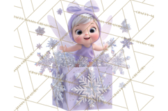 Christmas Characters in Gift Boxes PNG Clipart Product Image 2