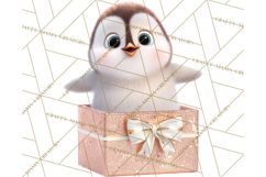 Christmas Characters in Gift Boxes PNG Clipart Product Image 4