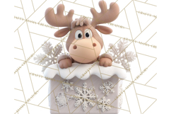 Christmas Characters in Gift Boxes PNG Clipart Product Image 2