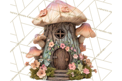 Cottagecore Birdhouse Clipart PNG, Whimsical Fairy Houses Product Image 4
