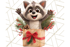 Christmas Characters in Gift Boxes PNG Clipart Product Image 2