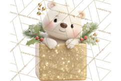 Christmas Characters in Gift Boxes PNG Clipart Product Image 4