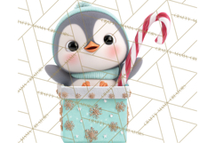 Christmas Characters in Gift Boxes PNG Clipart Product Image 5
