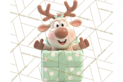Christmas Characters in Gift Boxes PNG Clipart Product Image 2