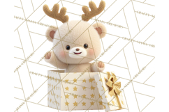 Christmas Characters in Gift Boxes PNG Clipart Product Image 3