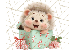 Christmas Characters in Gift Boxes PNG Clipart Product Image 5