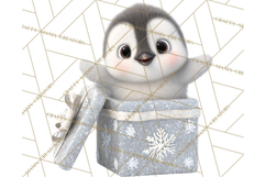 Christmas Characters in Gift Boxes PNG Clipart Product Image 2