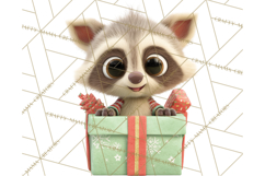 Christmas Characters in Gift Boxes PNG Clipart Product Image 3