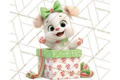 Christmas Characters in Gift Boxes PNG Clipart Product Image 5