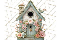 Cottagecore Birdhouse Clipart PNG, Whimsical Fairy Houses Product Image 2