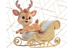 Christmas Stockings & Sleighs Clipart PNG Cute Holiday Product Image 3